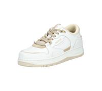 Sneaker REPLAY "Replay Sneaker Leder", Herren, Gr. 45, beige (weiß, beige), Leder, Schuhe Sneaker (16268130-45)