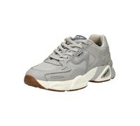 Sneaker REPLAY "Replay Sneaker Leder/Textil", Herren, Gr. 46, grau, Leder, Textil, Schuhe Sneaker (49651900-46)