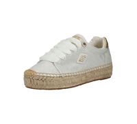 Sneaker REPLAY "Replay Sneaker Lederimitat", Damen, Gr. 38, weiß (weiß, beige), Lederimitat, Schuhe Sneaker (44009047-38) weiß, beige