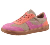 Sneaker RICHTER "1893 WMS: mittel", Kinder, Gr. 40, crepe, fuchsia, parrot, Veloursleder, kontrastfarbene Details, modisch, Schuhe, Schnürschuhin cooler Farbkombi, Größenschablone zum Download (466418