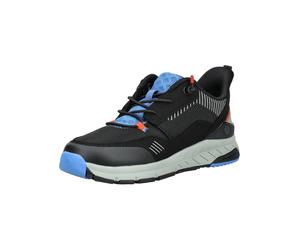 Sneaker RICOSTA "Ricosta Halbschuhe Lederimitat/Textil", Mädchen, Gr. 33, schwarz (schwarz, blau), Lederimitat, Textil, Schuhe Sneaker (12751129-33) schwarz, blau