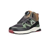 Sneaker RICOSTA "Ricosta Sneaker Lederimitat/Textil", Mädchen, Gr. 33, grün (schwarz, senf), Lederimitat, Textil, Schuhe Sneaker (42796754-33) schwarz, senf