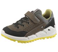 Sneaker RICOSTA "Trailer WMS: normal", Mädchen, Gr. 37, schwarz (olivgrün, schwarz), Textil, Veloursleder, kontrastfarbene Details, Schuhe Sneaker, Klettschuh mit herausnehmbarer Sohle, Größenschablon