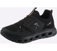 Sneaker RIEKER, Damen, Gr. 37, schwarz, Lederimitat, Textil, Schuhe Sneaker (54840521-37) schwarz