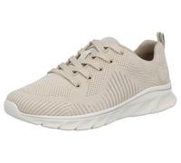 Sneaker RIEKER, Damen, Gr. 37, weiß (sanftes weiß), Textil, Schuhe Sneaker, mit leichter Laufsohle, Freizeitschuh, Halbschuh, Schnürschuh (72758344-37) sanftes weiß