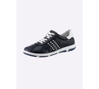 Sneaker RIEKER, Damen, Gr. 39, blau (dunkelblau), Lederimitat, Schuhe Sneaker (44299613-39) dunkelblau