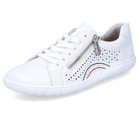 Rieker Damen Low-Top Sneaker 52824, Frauen Halbschuhe,Strassenschuhe,Sportschuhe,Freizeitschuhe,Turnschuhe,Laufschuhe,Weiss (80),40 EU / 6.5 UK