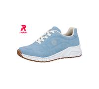 Sneaker RIEKER, Damen, Gr. 41, blau (himmelblau), Lederimitat, Schuhe Sneaker (49521938-41) himmelblau