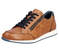 Sneaker RIEKER, Damen, Gr. 41, braun, Leder, Schuhe Sneaker, in sportivem Look, Freizeitschuh, Halbschuh, Schnürschuh (92181629-41) braun
