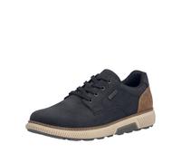 Sneaker RIEKER, Herren, Gr. 41, schwarz, Lederimitat, Schuhe Sneaker, Halbschuh, Schnürschuh, Casual Sneaker mit weichem Schaftrand, TEX (95706127-41) schwarz