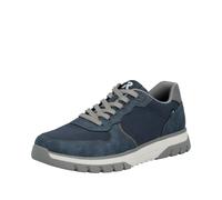 Sneaker RIEKER, Herren, Gr. 45, blau, Lederimitat, Schuhe Sneaker, Schnürschuh, Halbschuh, Freizeitsneaker mit Profilsohle (59035910-45) blau