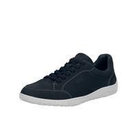 Sneaker RIEKER, Herren, Gr. 47, dunkelblau, Leder, Schuhe Sneaker, Schnürschuh, Halbschuh, Freizeitsneaker mit Reißverschluss (56858540-47) dunkelblau