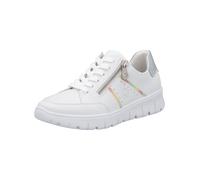 Rieker Damen Low-Top Sneaker N1313, Frauen Halbschuhe, lose Einlage,straßenschuhe,Strassenschuhe,Sportschuhe,Freizeitschuhe,Weiss (80),37 EU / 4 UK