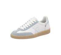 Sneaker RIEKER "Rieker Sneaker Glattleder", Damen, Gr. 37, weiß (blau, weiß), Glattleder, Schuhe Sneaker (70599812-37) blau, weiß
