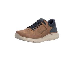 Sneaker RIEKER "Rieker Sneaker Lederimitat", Herren, Gr. 43, braun, schwarz, Lederimitat, Schuhe Sneaker (87152328-43) braun, schwarz