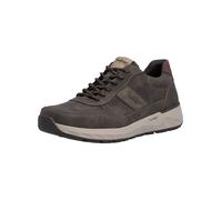 Sneaker RIEKER "Rieker Sneaker Lederimitat", Herren, Gr. 45, grau, Lederimitat, Schuhe Sneaker (66112211-45) grau