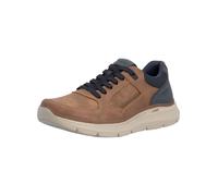 Sneaker RIEKER "Rieker Sneaker Lederimitat", Herren, Gr. 47, braun, schwarz, Lederimitat, Schuhe Sneaker (87152328-47) braun, schwarz