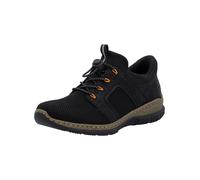 Rieker Damen Low-Top Sneaker N32G4, Frauen Halbschuhe,straßenschuhe,Strassenschuhe,Sportschuhe,Freizeitschuhe,Turnschuhe,schwarz (00),36 EU / 3.5 UK