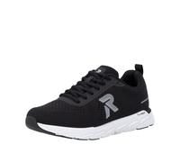Sneaker RIEKER SPORT, Damen, Gr. 40, schwarz-weiß (schwarz), Textil, Schuhe Sneaker, Freizeitschuh, Halbschuh, Schnürschuh mit herausnehmbarer Einlage (66278966-40) schwarz