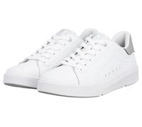 Sneaker RIEKER SPORT, Damen, Gr. 43, weiß, Leder, Schuhe Sneaker, in monochromer Optik, Freizeitschuh, Halbschuh, Schnürschuh (23480120-43) weiß