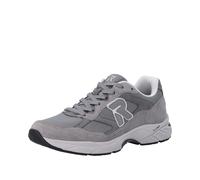 Sneaker RIEKER SPORT, Herren, Gr. 41, grau, Leder, Textil, Schuhe Sneaker, Schnürschuh, Halbschuh, Sportschuh (72160834-41) grau