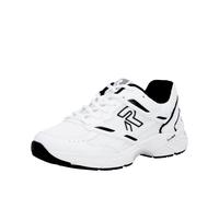 Sneaker RIEKER SPORT, Herren, Gr. 41, weiß, schwarz, Lederimitat, Textil, Schuhe Sneaker, Freizeitsneaker, Halbschuh, Ugly-Schnürer in bequemer Form (81511400-41)