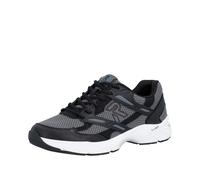 Sneaker RIEKER SPORT, Herren, Gr. 46, schwarz, grau, Lederimitat, Textil, Schuhe Sneaker, Freizeitsneaker, Halbschuh, Ugly-Schnürer in bequemer Form (99386309-46) schwarz, grau
