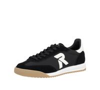 Sneaker RIEKER SPORT, Herren, Gr. 46, schwarz, Synthetik, Textil, Veloursleder, Schuhe Sneaker, Hallenschuh, Sportschuh, Freizeitsneaker, Schnürschuh mit Profil (36113356-46) schwarz