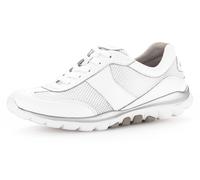 Sneaker ROLLINGSOFT, Damen, Gr. 42, weiß, Leder, Textil, unifarben, Schuhe Sneaker, mit sportlichem Mesheinsatz, Freizeitschuh, Halbschuh, Schnürschuh (96177243-42) weiß
