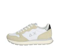 Sneaker running Sun68 Ally gold silver in suede/ tessuto bianco panna donna DS24SU03 Z34202 38