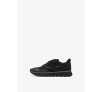 Slip-On Sneaker TAMARIS, Damen, Gr. 36, schwarz uni, Lederimitat, Synthetik, Textil, Netz, clean, unifarben, Schuhe, Freizeitschuh, Halbschuh, Slipper mit Kontrastbesatz (40892110-36) schwarz uni