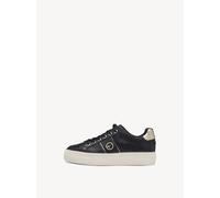 Tamaris Damen Sneaker Leder | 1-23724-42 - Schnürung, COMFORT-Lining, herausnehmbares Fußbett, flache Sohle