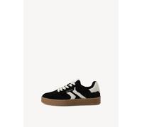 Tamaris Damenschuhe Sportliche Schnürer BLACK/FUR BLACK - Gr. - 36