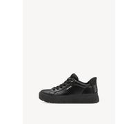 Tamaris Damen Wide FIT Damen Step IN Leder Sneaker flach zum Schlupfen, schwarz (Black), 38 EU