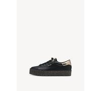 Tamaris Damen Sneaker Low 1-23713-42/048 Schwarz/Gold Größe 41