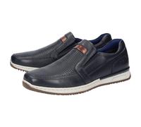 Sneaker SIOUX "Cayhall-703", Herren, Gr. 46 (UK 11), blau (dunkelblau), Obermaterial: 100% Kalbsleder CAL. 100% Polyurethan PU., Schuhe Sneaker (92078013-46) dunkelblau