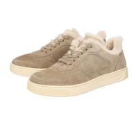 Sneaker SIOUX "Maites sneak 007-LF", Damen, Gr. 40 (UK 6 1/2), beige, Obermaterial: 100% Kalbsveloursleder CAVL. 100% Gummi rubber., Schuhe Sneaker (35719323-40) beige