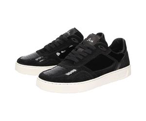 Sneaker SIOUX "Maites sneaker 001", Damen, Gr. 36 (UK 3 1/2), schwarz, Obermaterial: 40% Kalbsveloursleder CAVL. 30% Kalbslackleder CAPA. 30% Lammnappaleder LANA. 100% Gummi rubber., Schuhe Sneaker (5