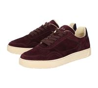 Sneaker SIOUX "Maites sneaker 004", Damen, Gr. 38 (UK 5), rot (dunkelrot), Obermaterial: 100% Kalbsveloursleder CAVL. 100% Gummi rubber., Schuhe Sneaker (89770929-38) dunkelrot