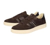 Sneaker SIOUX "Maites sneaker 005", Damen, Gr. 44 (UK 9 1/2), braun (dunkelbraun), Obermaterial: 50% Kalbsveloursleder CAVL. 50% Ziegenveloursleder GOVL. 100% Gummi rubber., Schuhe Sneaker (12549814-4