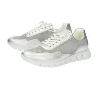 Sneaker SIOUX "Mokrunner-D-017", Damen, Gr. 38 (UK 5), silber, Obermaterial: 80% Ziegenleder goatskin. 20% Textilmaterial TEXMAT. 100% Gummi rubber., Schuhe Sneaker (38272166-38) silber