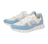 Sneaker SIOUX "Mokrunner-D-018", Damen, Gr. 41 (UK 7), blau (hellblau), Obermaterial: 50% Ziegenleder goatskin. 50% Lammnappaleder LANA. 100% Gummi rubber., Schuhe Sneaker (23033047-41) hellblau