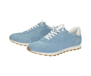 Sneaker SIOUX "Snejana-700", Damen, Gr. 41 (UK 7), blau (hellblau), Obermaterial: 100% Ziegenveloursleder GOVL. 100% Gummi rubber., Schuhe Sneaker (52661617-41) hellblau