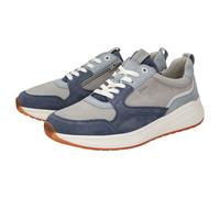 Sneaker SIOUX "Tasulio-702-J", Herren, Gr. 42 (UK 8), blau, Obermaterial: 50% Kalbsveloursleder CAVL. 50% Lammveloursleder LAVL. 100% Gummi rubber., Schuhe Sneaker (47064548-42) blau