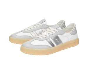 Sneaker SIOUX "Tedroso-DA-713", Damen, Gr. 37 (UK 4), silber, Obermaterial: 50% Lammnappaleder LANA. 50% Lammleder LEL. 100% Gummi rubber., Schuhe Sneaker (86678511-37) silber