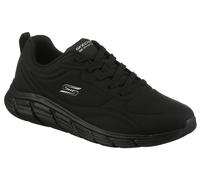 Sneaker SKECHERS "BOBS B FLEX LO", Damen, Gr. 40, schwarz, Lederimitat, unifarben mit Farbeinsatz, Schuhe Sneaker, Praxisschuh, Freizeitschuh, Sportschuh mit Memory Foam (26503664-40) schwarz
