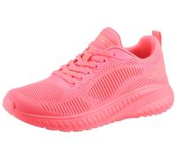 Sneaker SKECHERS "BOBS SQUAD CHAOS-COOL RYTHMS" Gr. 40, pink (neonpink) Damen Schuhe Sneaker in veganer Verarbeitung (57496422-40)
