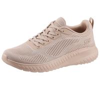 Sneaker SKECHERS "BOBS SQUAD CHAOS FACE OFF", Damen, Gr. 35, beige, Textil, Schuhe Sneaker, Freizeitschuh, Halbschuh, Schnürschuh mit Komfort-Innensohle, Topseller (99871663-35) beige