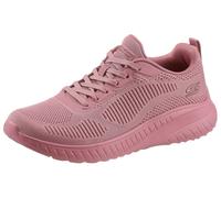 Sneaker SKECHERS "BOBS SQUAD CHAOS FACE OFF", Damen, Gr. 35, rosa (himbeere), Textil, Schuhe Sneaker, Freizeitschuh, Halbschuh, Schnürschuh mit Komfort-Innensohle (71131635-35) himbeere