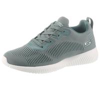 Sneaker SKECHERS "Bobs Squad - Tough Talk", Damen, Gr. 37, grün, Textil, Synthetik, sportlich, Schuhe, Freizeitschuh, Halbschuh, Schnürschuh mit Skech-Knit, Topseller (11021552-37) grün